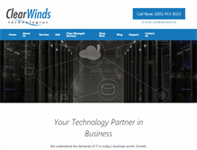 Tablet Screenshot of clearwinds.net